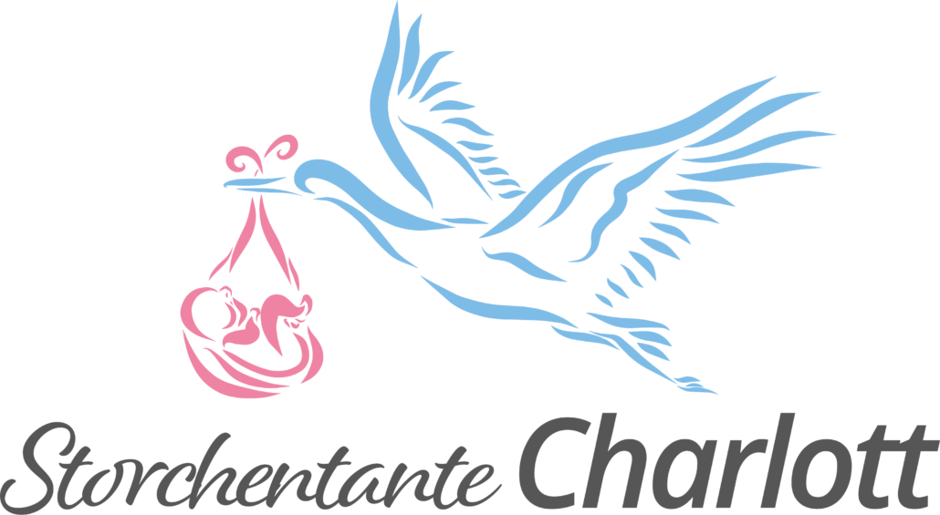 Storchentante Charlott - Ihre Habamme - Logo color