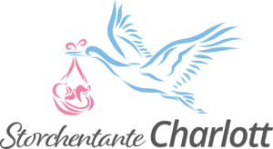 Storchentante Charlott - Ihre Habamme - Logo color